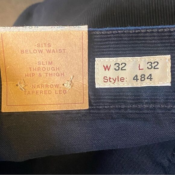 J. Crew New With Tags Style 484 Stretch Corduroy Pants Dark Blue Size 32 - Picture 4 of 12